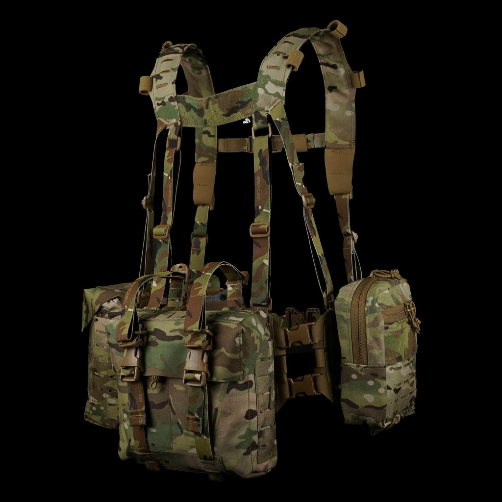 Molle Lbe Rig Hybrid Kit Bundle | Chest Rig to LBE System | Carcajou Tactical