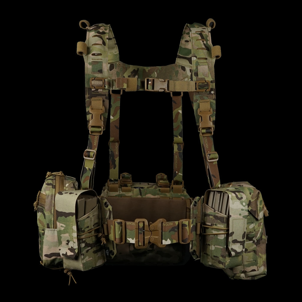 Molle Lbe Rig Hybrid Kit Bundle | Chest Rig to LBE System | Carcajou Tactical