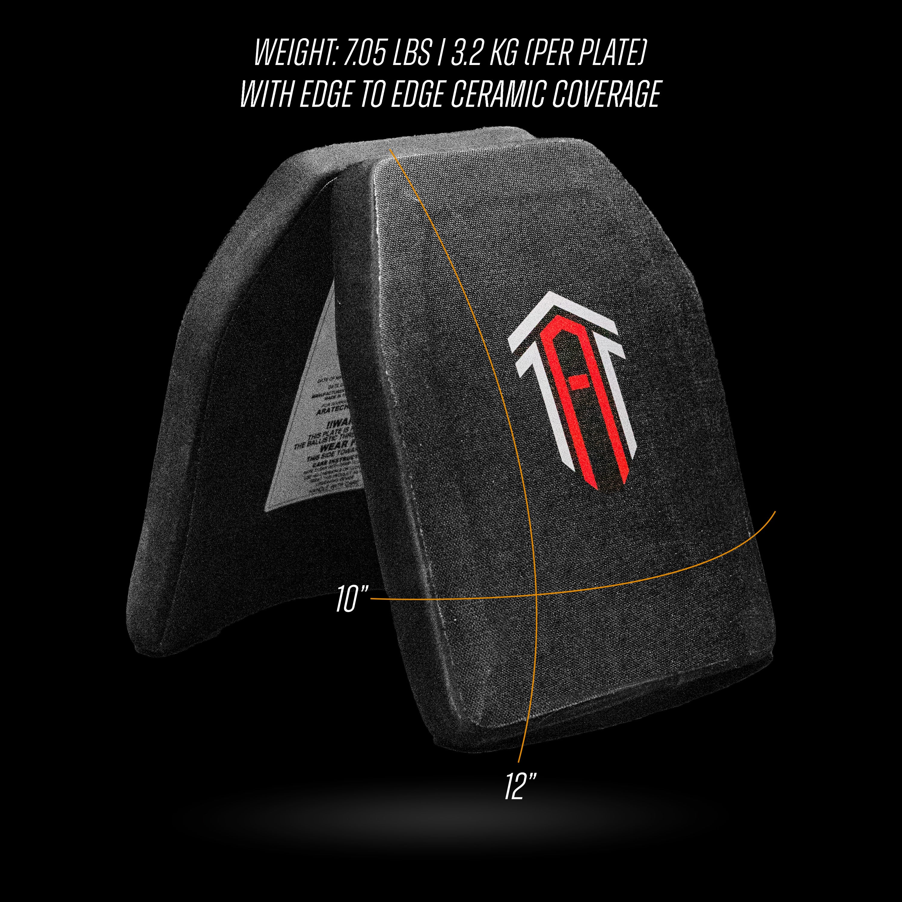 Aratech Research - NIJ LVL IV - 10x12 Plate Set