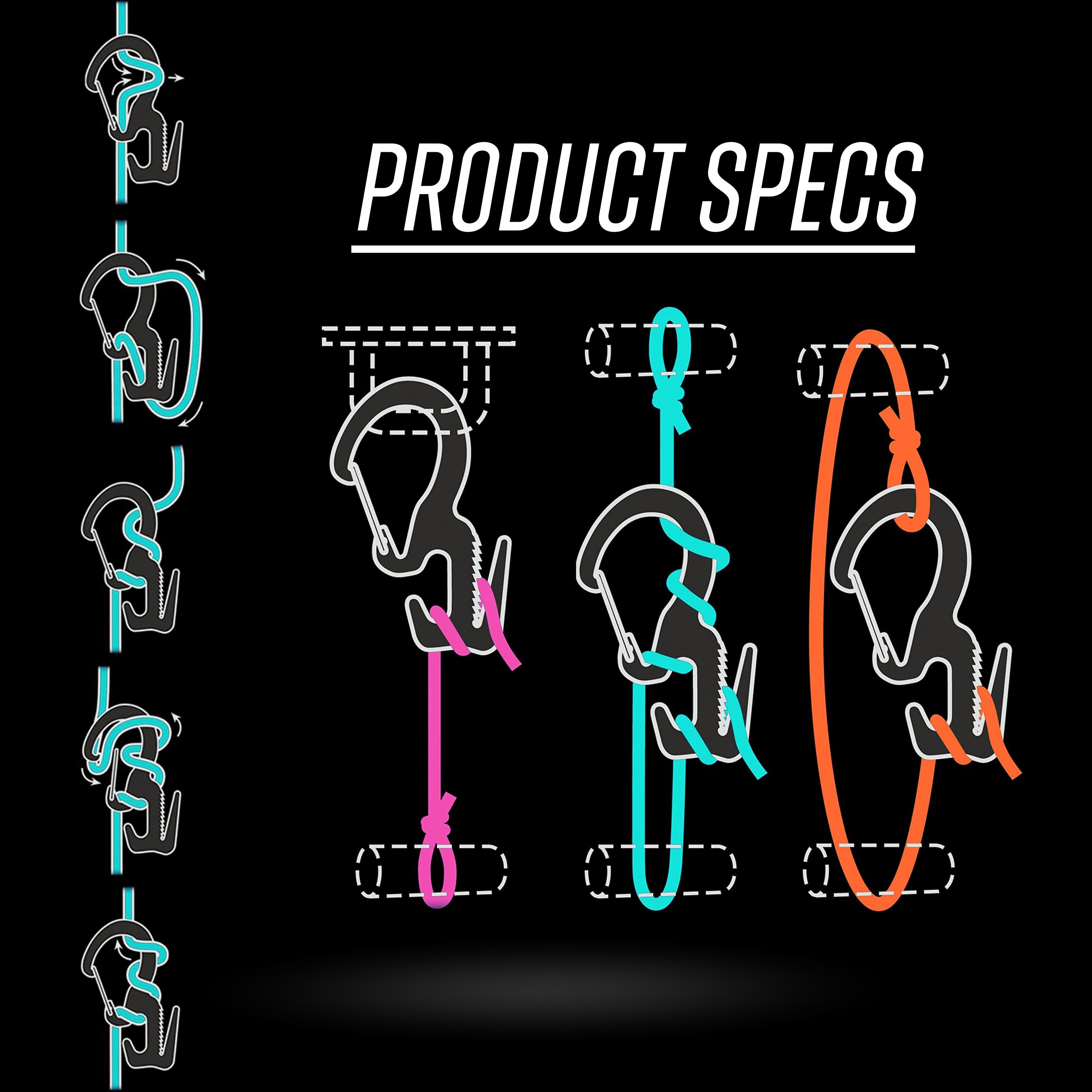 Nite Ize - Figure 9® Carabiner Rope Tightener - Carcajou Tactical