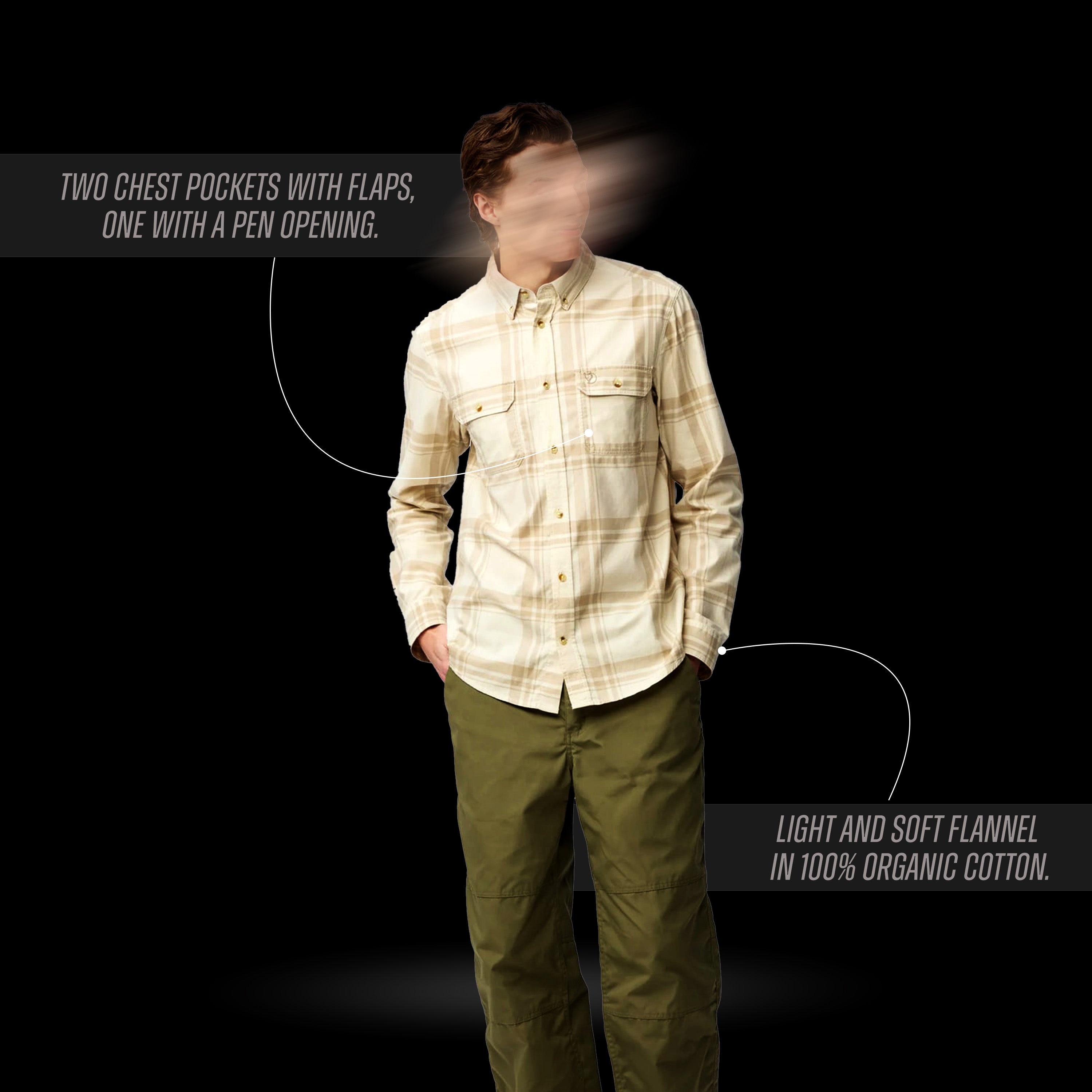 Fjallraven - Övik Lite Flannel Shirt M