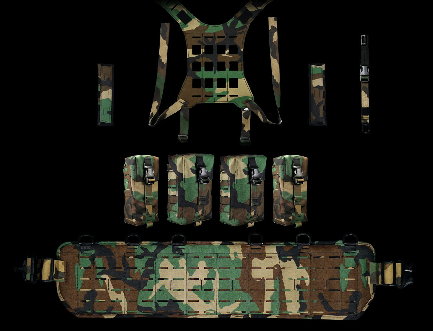 Kit ceinture Molle - Ensemble