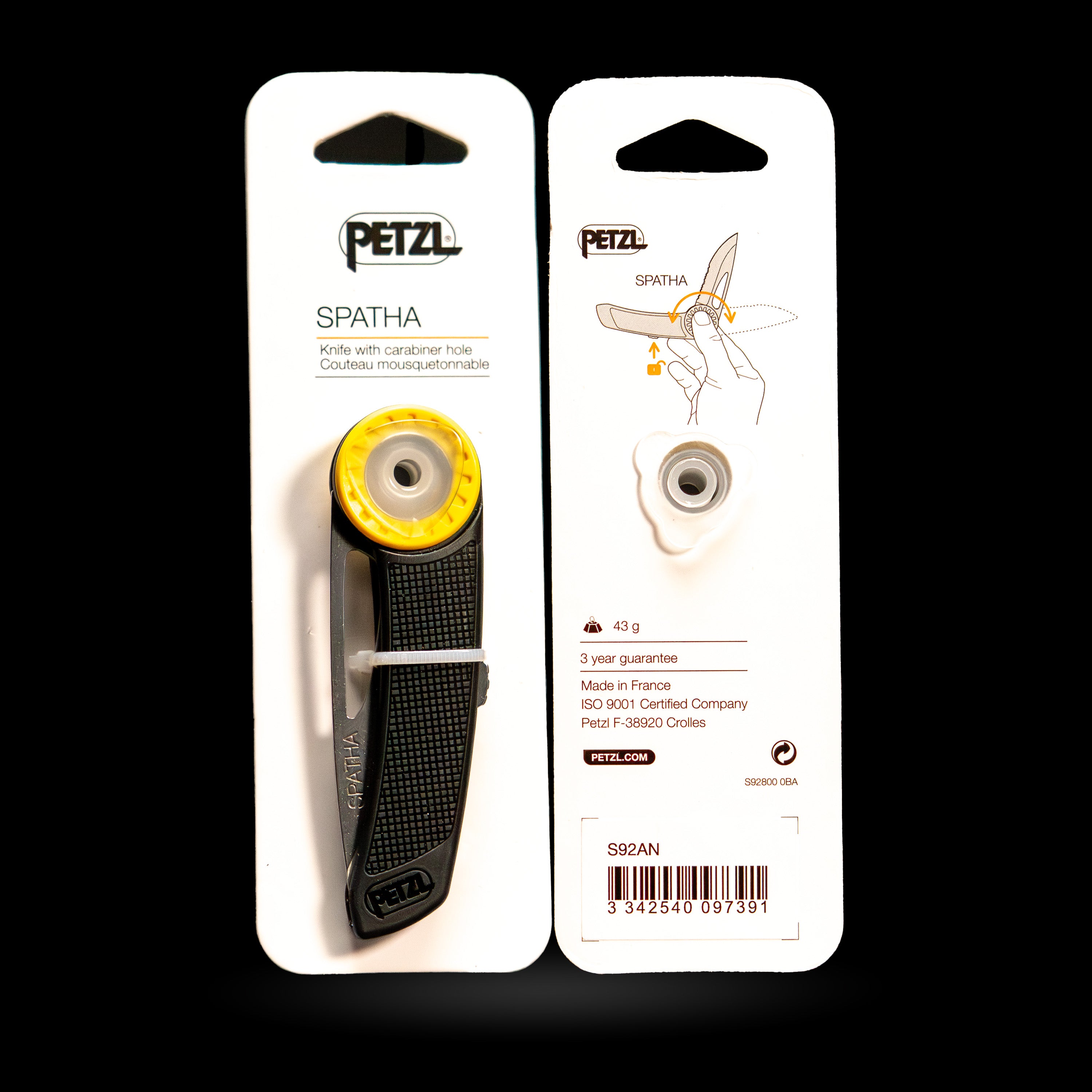 Petzl SPATHA Knife | Lightweight Folding Knife for Tactical Use