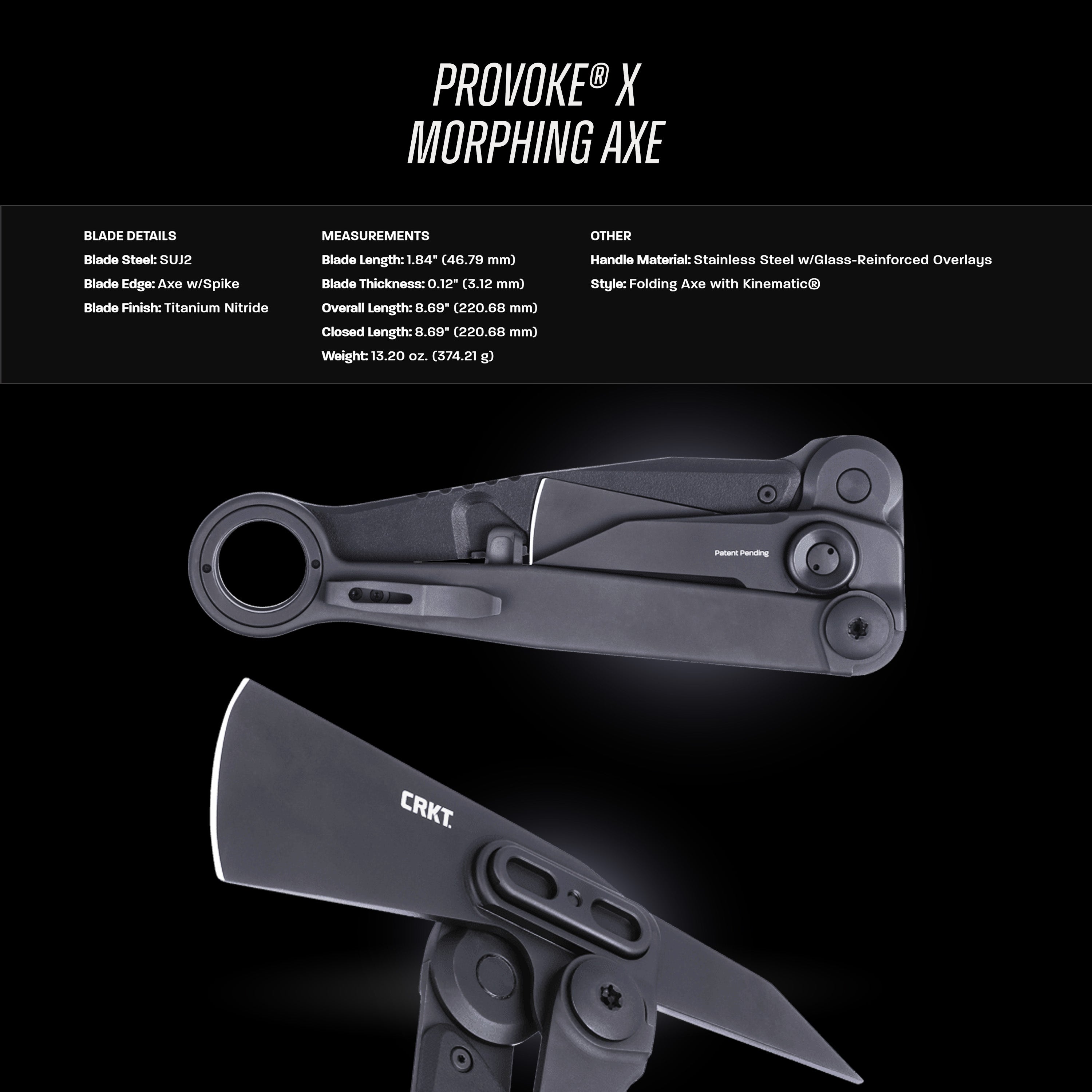 CRKT - Provoke® X Morphing Axe
