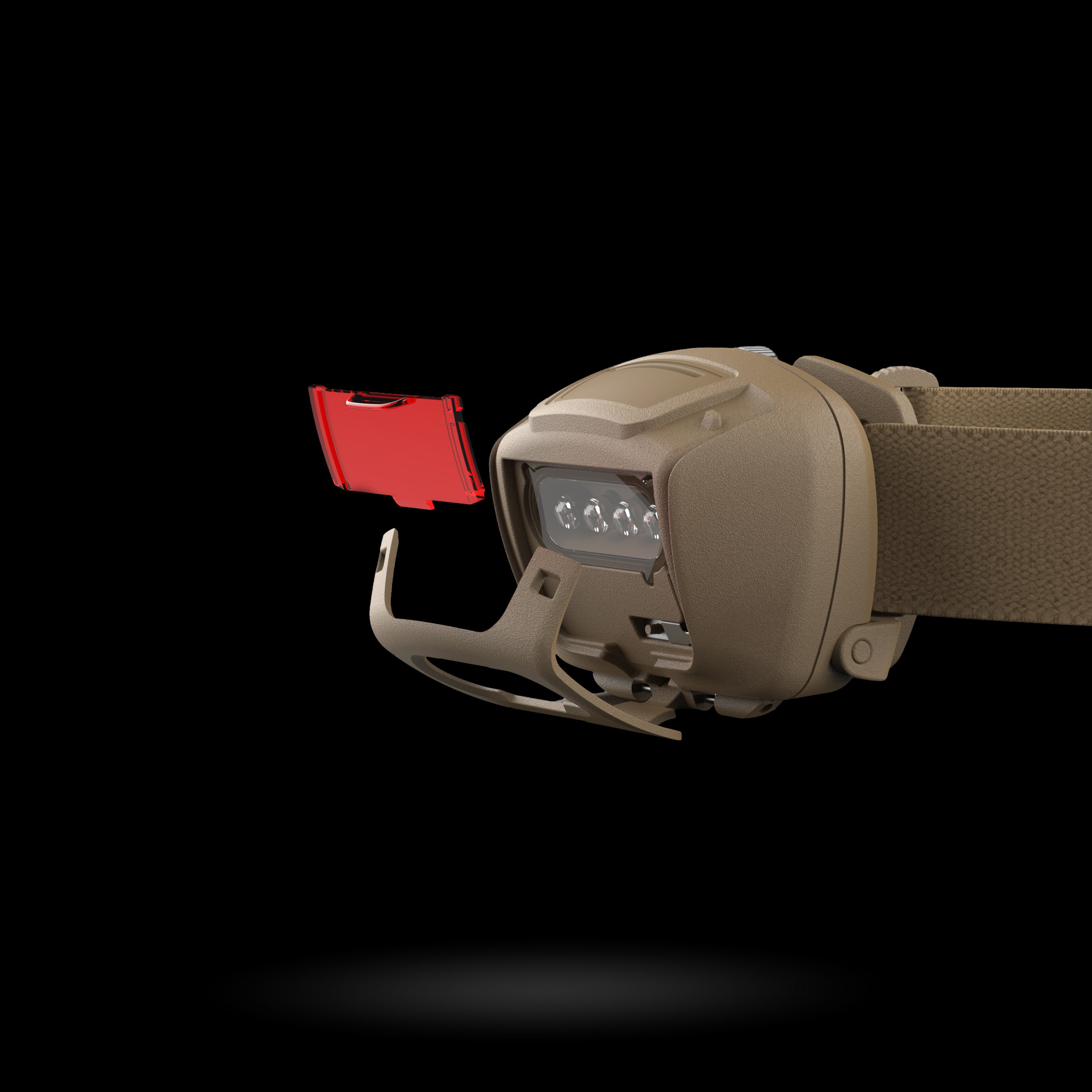 Princeton Tec Quad Tactical Headlamp | RGB + White, IPX7, NSN