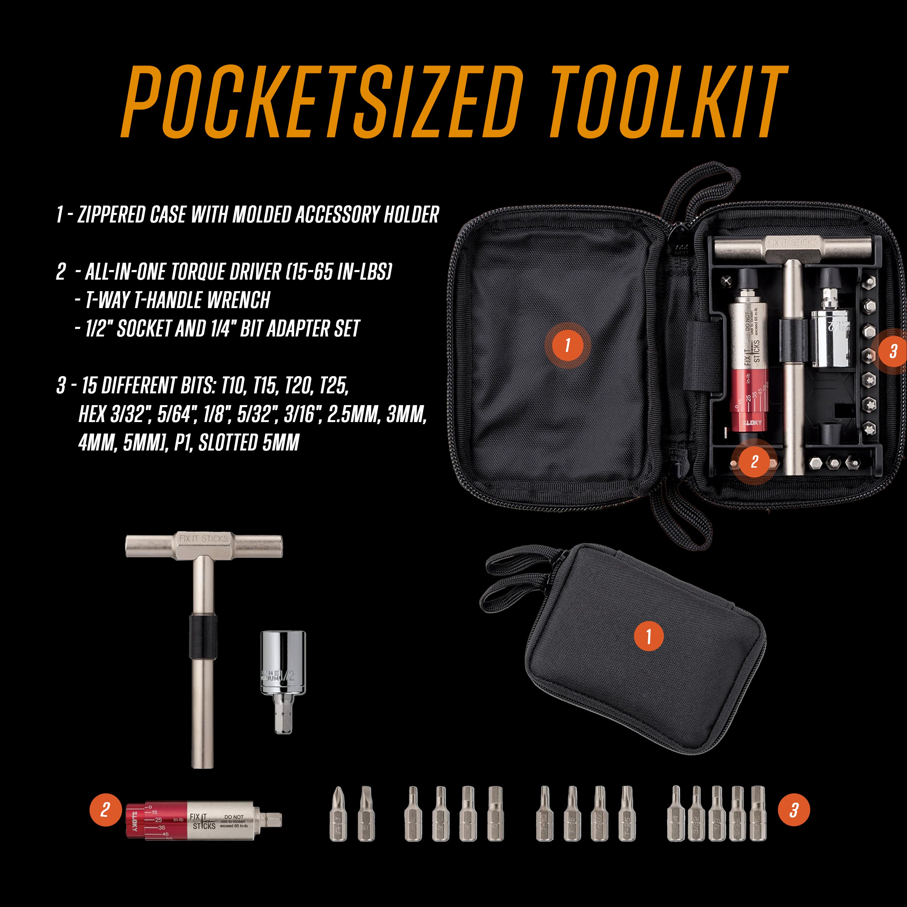 Fix it Sticks - Rifle and Optics Toolkit with All-in-One Torque Driver