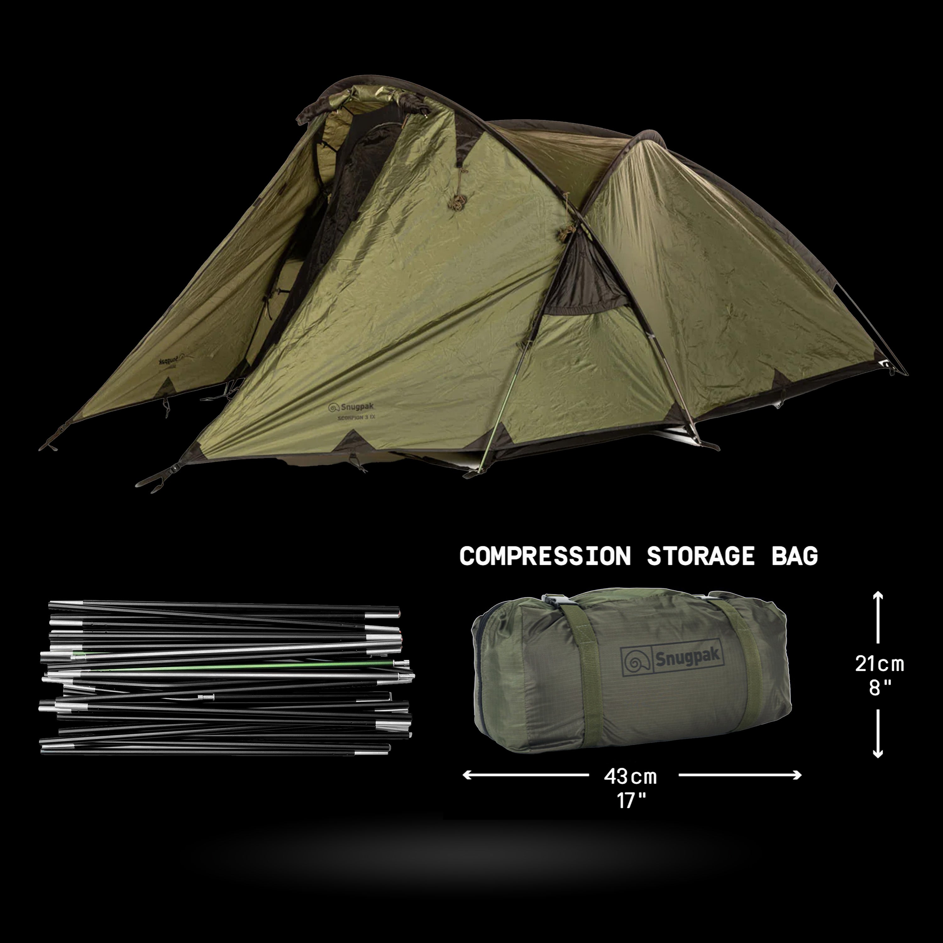 Snugpak - Scorpion 3 IX - 3 Person Tent