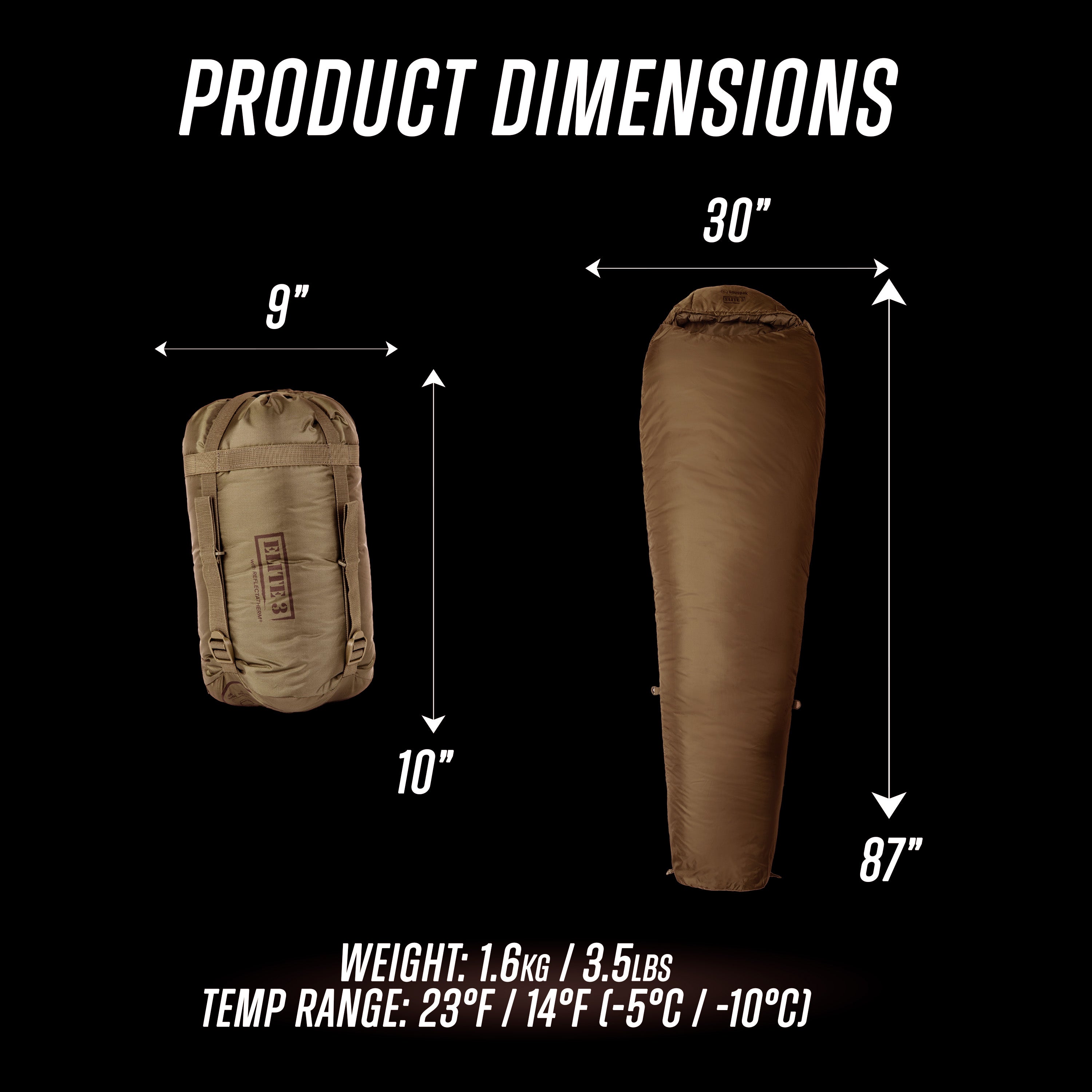 Snugpak Softie Elite 3 Sleeping Bag | Rated -10°C | Carcajou Tactical