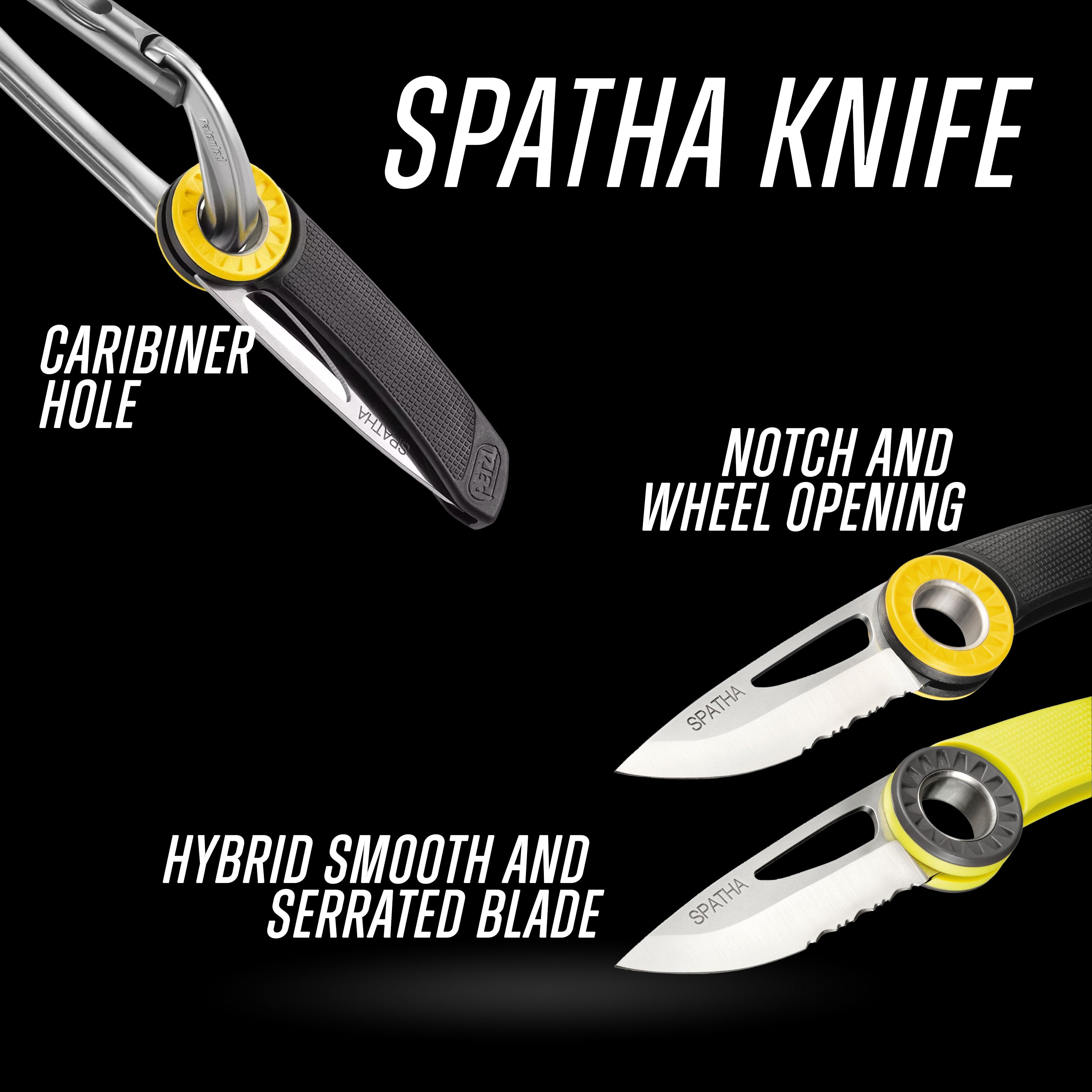 Petzl SPATHA Knife | Lightweight Folding Knife for Tactical Use