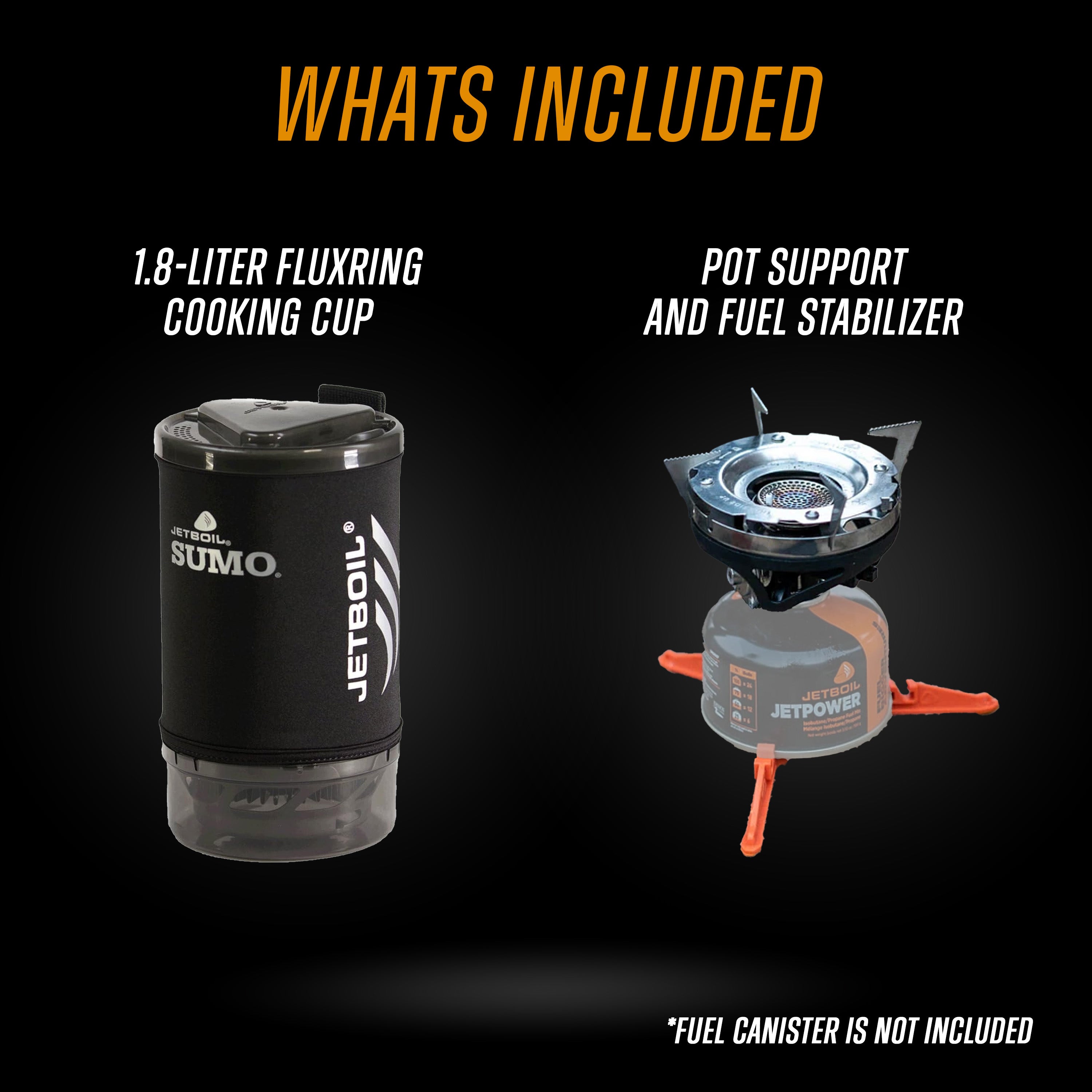 Jetboil SUMO 1.8L Group Cooking System with Regulator | Carcajou