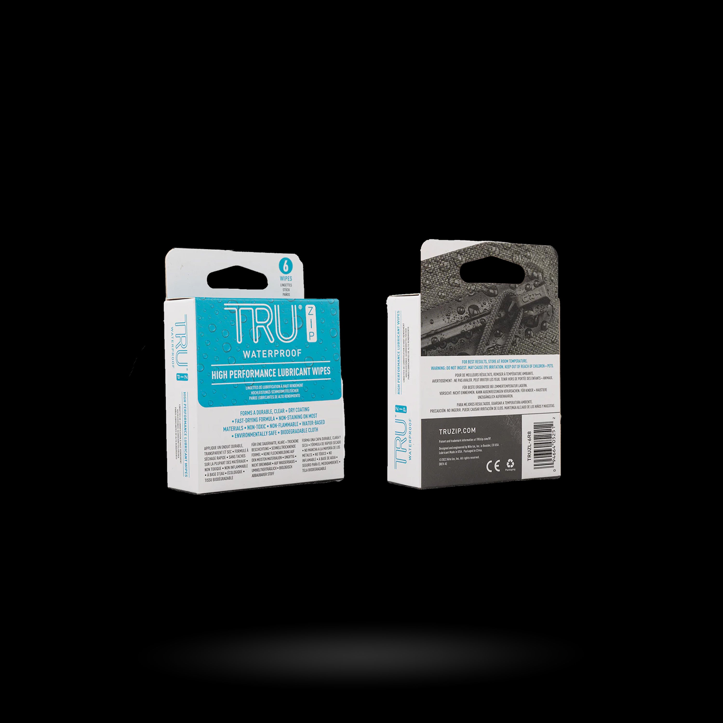 Nite Ize - TRU Zip Lubricant Wipes - 6 Pack