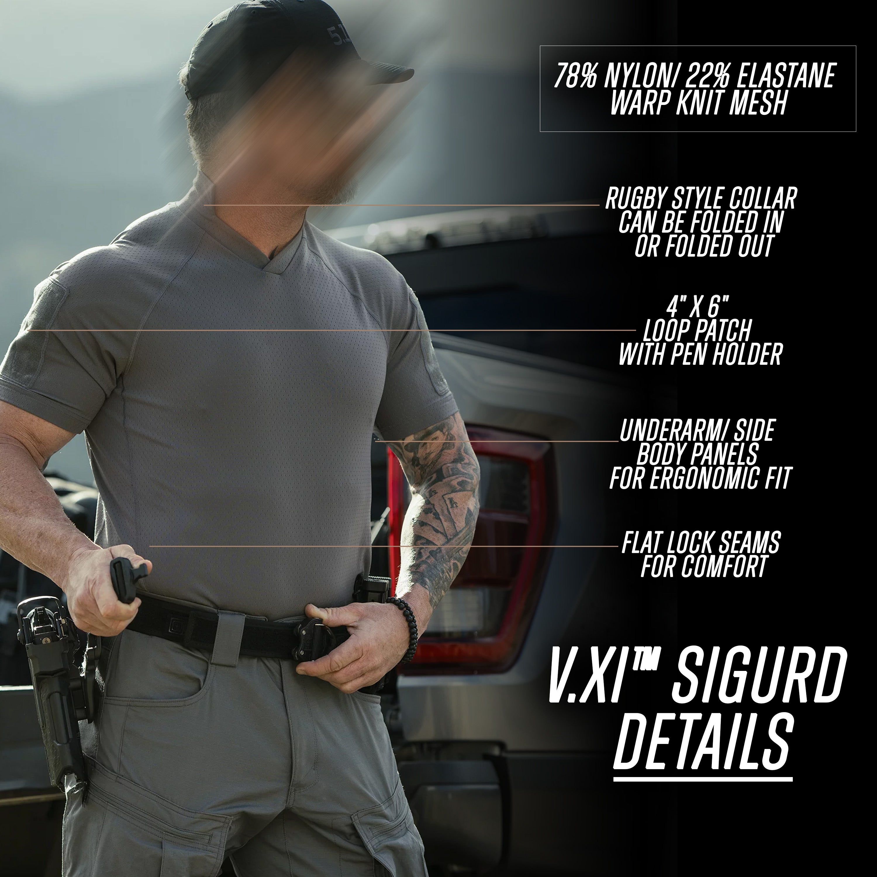 5.11 V.XI Sigurd Tactical Base Layer Shirt | Carcajou Tactical
