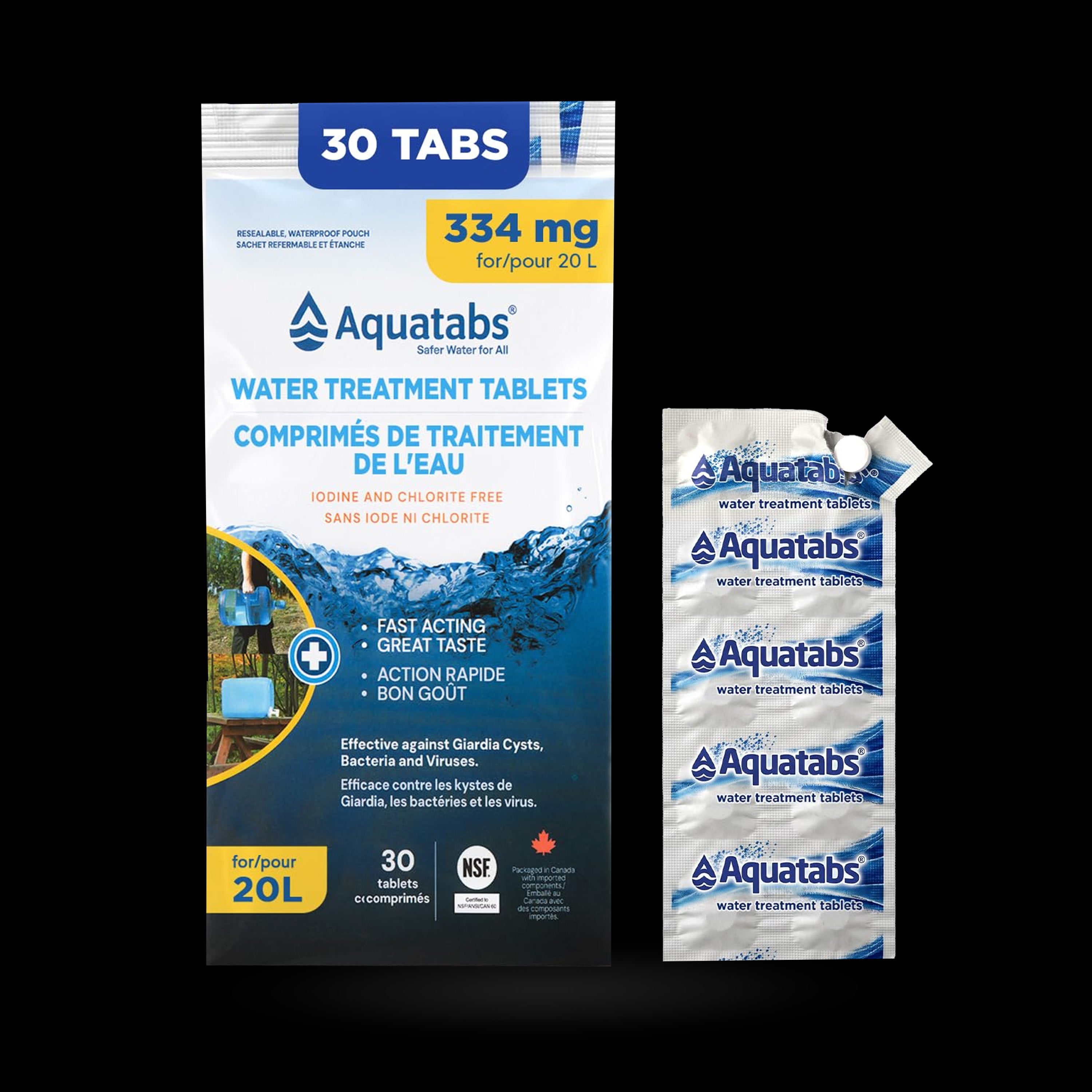Aquatabs - Water Purification Tablets (20L Tabs)