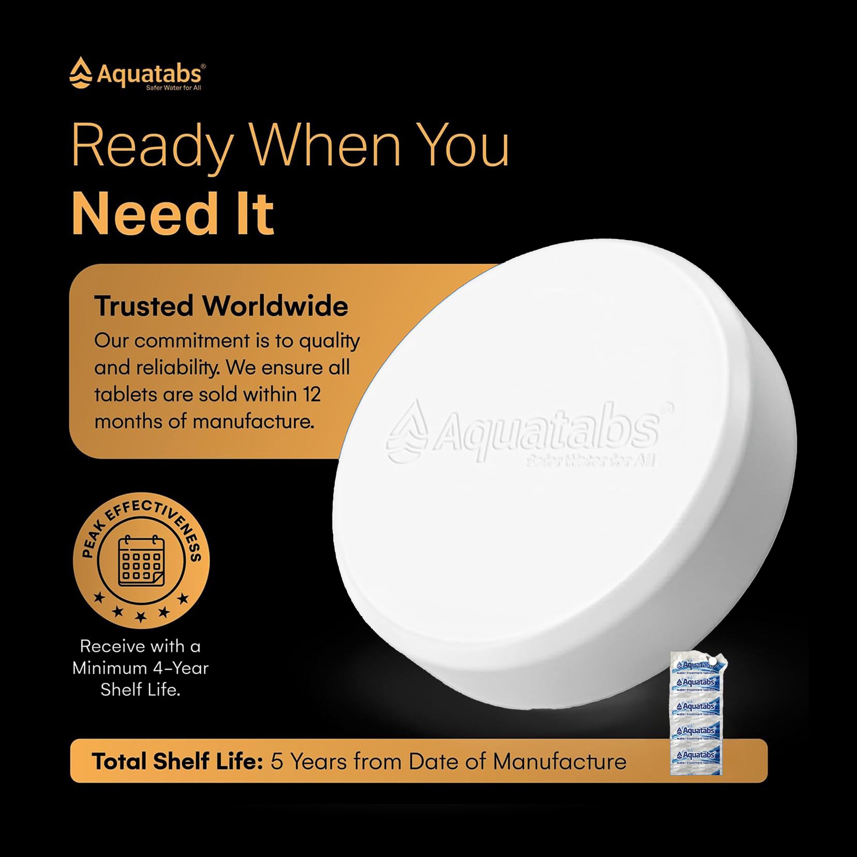 Aquatabs - Water Purification Tablets (20L Tabs)