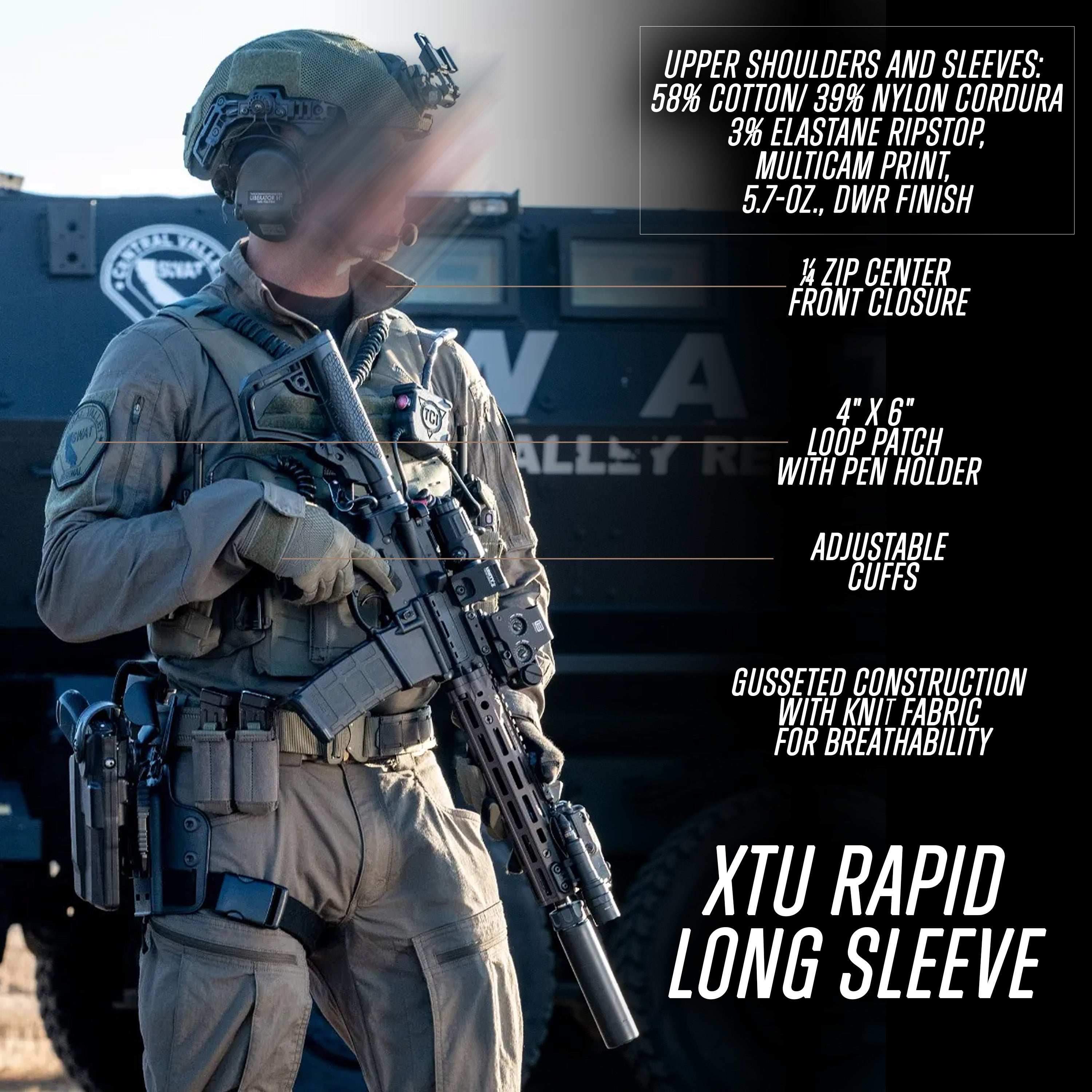 5.11 V.XI XTU Rapid Long Sleeve Shirt – Tactical Uniform Shirt
