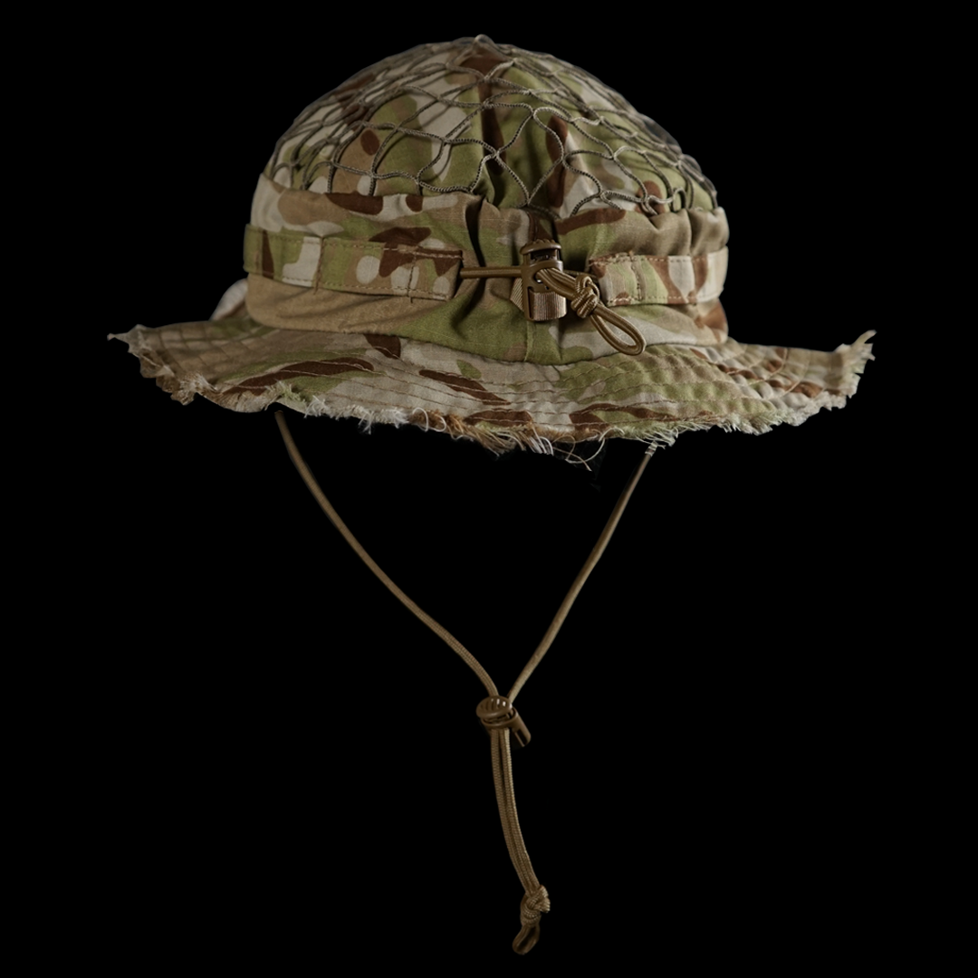 FRTKK Military Boonie Hat Tactical Adjustable Boonie Hats for Men Women  Hunting Fishing Outdoor Safari Sun Brown
