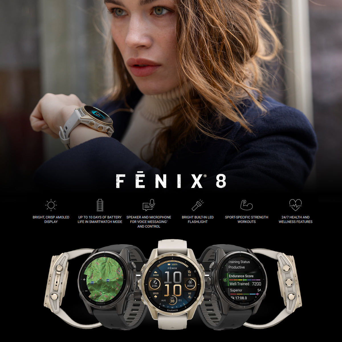 Garmin - fēnix® 8 - 43 mm AMOLED