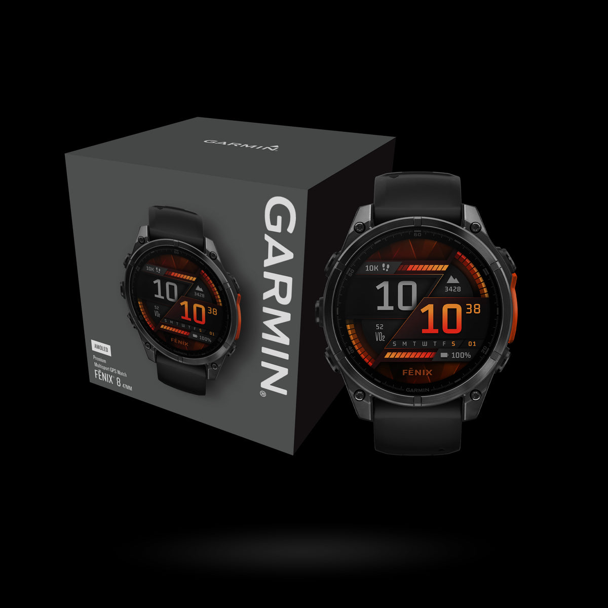 Garmin - fēnix® 8 - 47 mm AMOLED - Sapphire